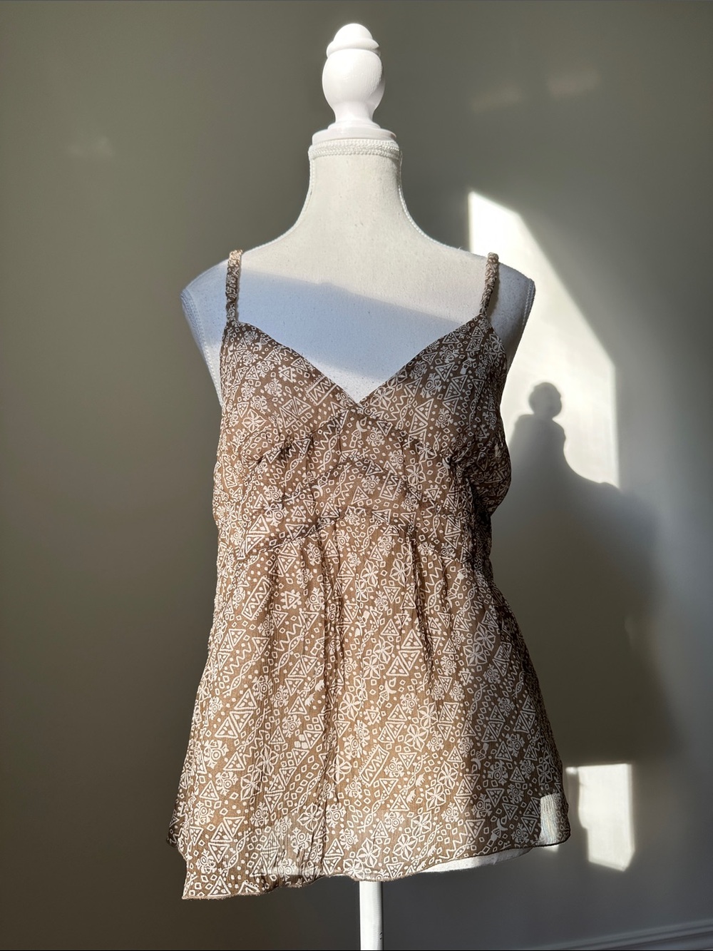 REITMANS PETITE Y2K Babydoll Boho Summer Coquette Tank Top Small *DESCRIPTION*